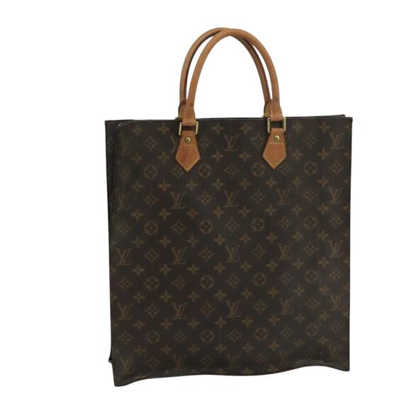 LOUIS VUITTON Monogram Sac Plat Hand Bag M51140 - Picture 1 of 16